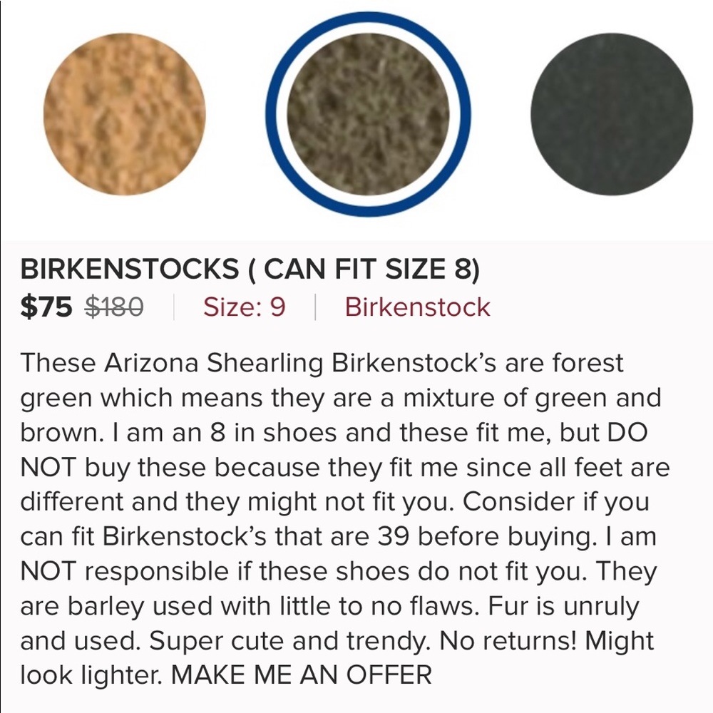 BIRKS (CAN FIT A SIZE 8) - Picture 7 of 8